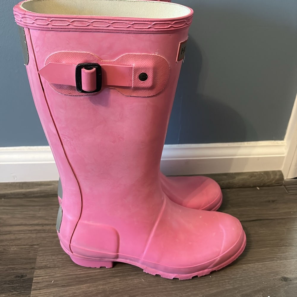 Hunter Pink Rain Boots - Picture 3 of 9